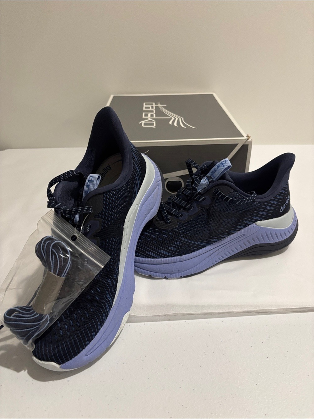 Dansko Women's Peony Mesh Sneakers navy blue size EU36- US5.5/6 BRAND NEW IN BOX
